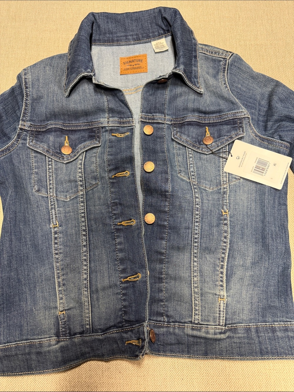 Signature by Levi Strauss Blue Denim Jacket with Copper Buttons. 0169 - Picture 9 of 10